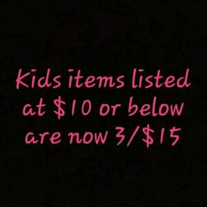 KIDS CLOTHING SALE!